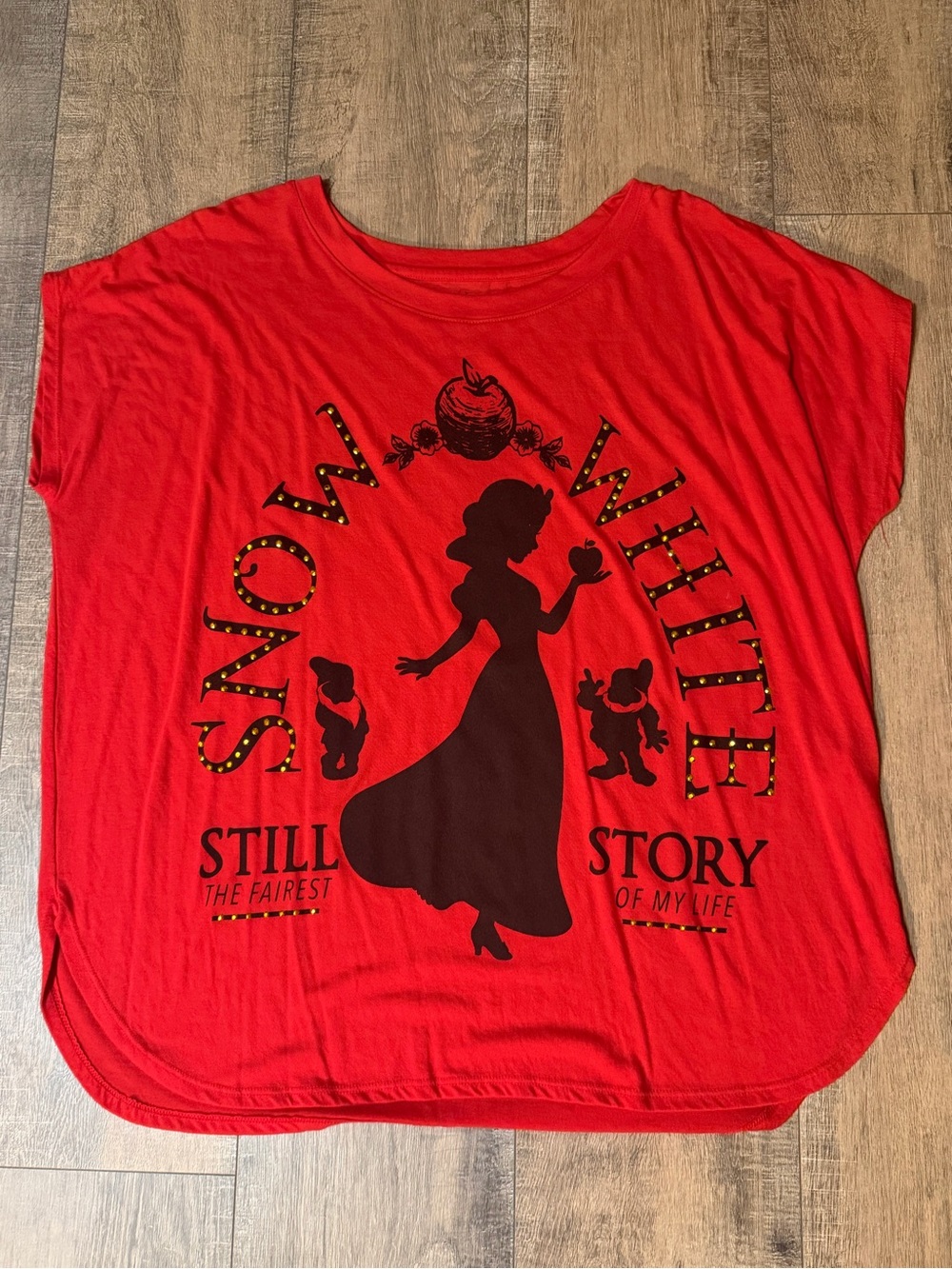 Disney Red Snow White Silhouette Tee